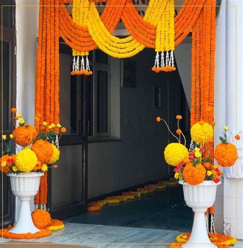 Front Door Flower Decoration Indian Style Dekorkgrfj