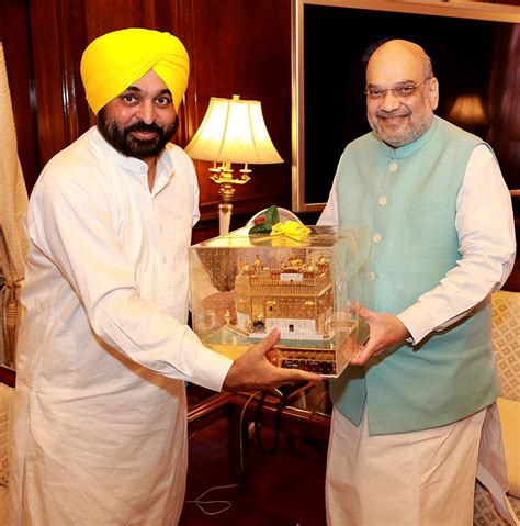 Punjab CM Bhagwant Mann Meets Amit Shah Takes Up MSP The Tribune India