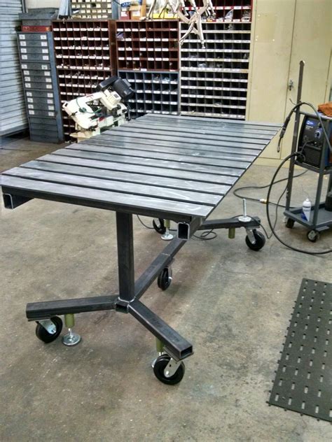 Welding Table Project I Built At Work Mobile Or Stationary The