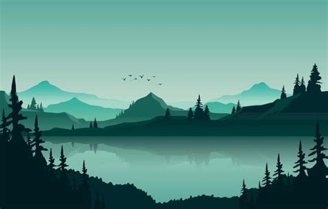 Lake Vector Art Icons And Graphics For Free Download