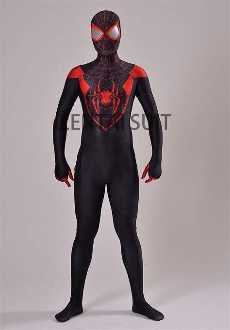 2016 3d Printing Ultimate Miles Morales Spiderman Costume The Newest