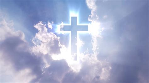 Christian Cross Appears Bright In Stock Footage Video 100 Royalty