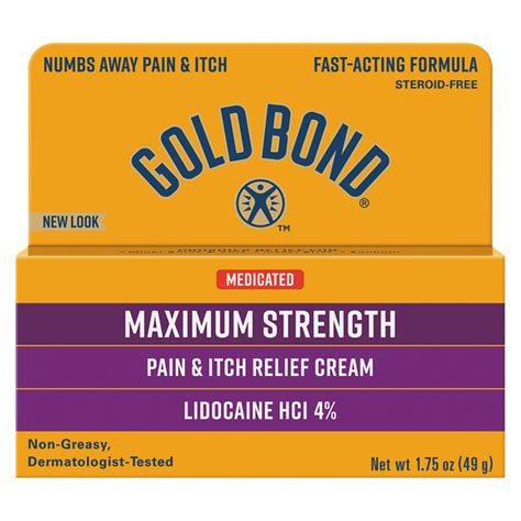 Save On Gold Bond Multi Symptom Pain And Itch Relief Cream With Lidocaine