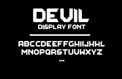 Devil Font On Behance