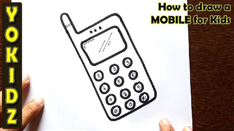 How To Draw A Mobile For Kids Youtube