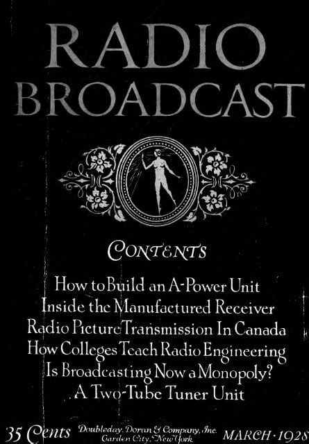 Radio Broadcast 1928 March 64 Pages 57 Vacuumtubeera