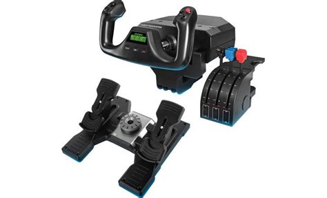 Logitech G Flight Simulator Yoke Pedals Bundle PC Professional