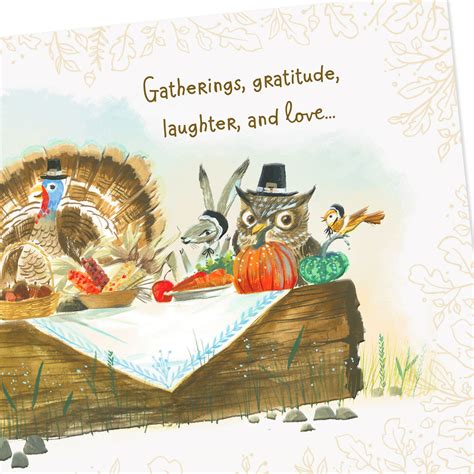 Gatherings Laughter And Love Thanksgiving Card From Us Greeting