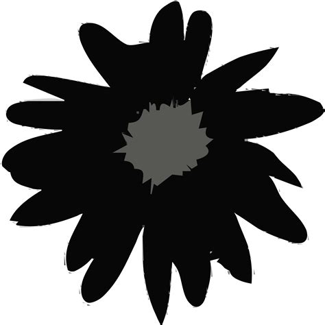 Daisy Flower Silhouette At Getdrawings Free Download