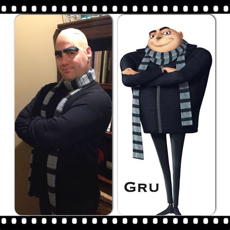 Despicable Me Gru Costume Crocheted Scarf Minion Halloween Costumes