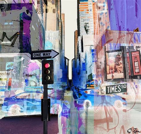 New York Urban Pop Art Times Square Downtown Wall Decor Etsy France