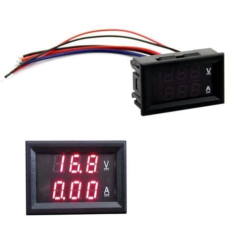 Best Selling Dc 100v 10a Voltmeter Ammeter Red Led Panel Amp Dual