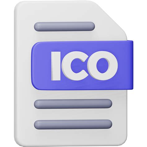 Ico File Format 3d Rendering Isometric Icon 15081235 Png