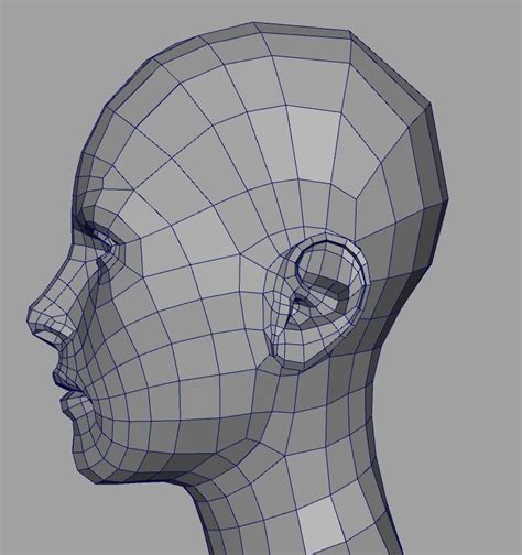 C4d Wip Human Head 3d キャラクター キャラクターデザイン トポロジー