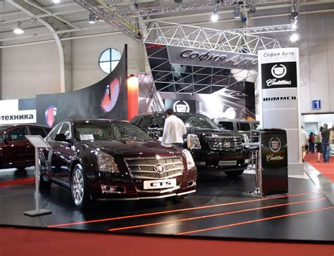 Cadillac Stand At The Sofia Motor Show Editorial Stock Image Image Of