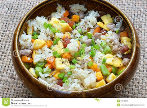 Vietnamese Food Fried Rice Asian Eating Stock Photo Image Of Meal