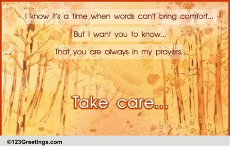 Always In Prayers Free Take Care Ecards Greeting Cards
