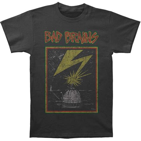 Bad Brains Distressed Capitol T Shirt Coal 3193 Jznovelty