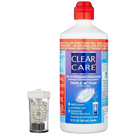 Clear Care Cleaning 3 Hydrogen Peroxide Triple Action Disinfection