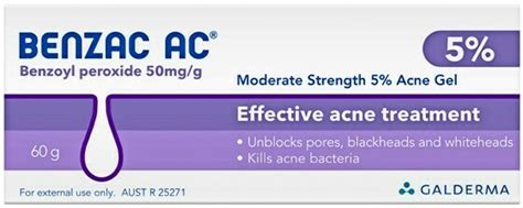 Benzac Ac Moderate Strength 5 Acne Gel 60g Offer At Priceline