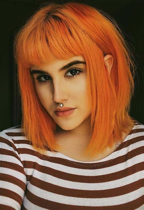 85+ Marvelous Orange Hair Style For Cute Women - Sayfa 7 / 22 in 2020