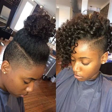Shaved Hairstyles For Black Women Inspired Beauty Shaved Side Hairstyles Tapered Natural