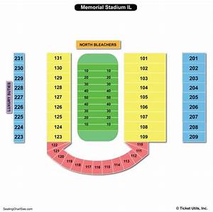 Memorial Stadium Champaign Seating Chart Seating Charts Tickets