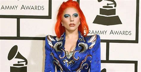 Lady Gaga Debuts Striking Orange Hair At Grammys In Honor Of David