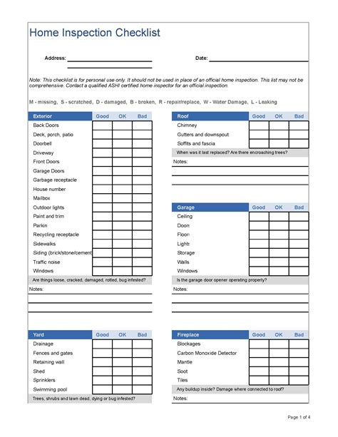 Printable Property Inspection Report Sample Forms And Templates