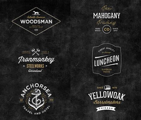 6 Free Vintage Logo Badge Templates Ai