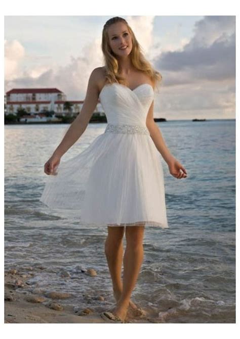 Short Flowy Beach Wedding Dresses Sweetheart Wedding Dress