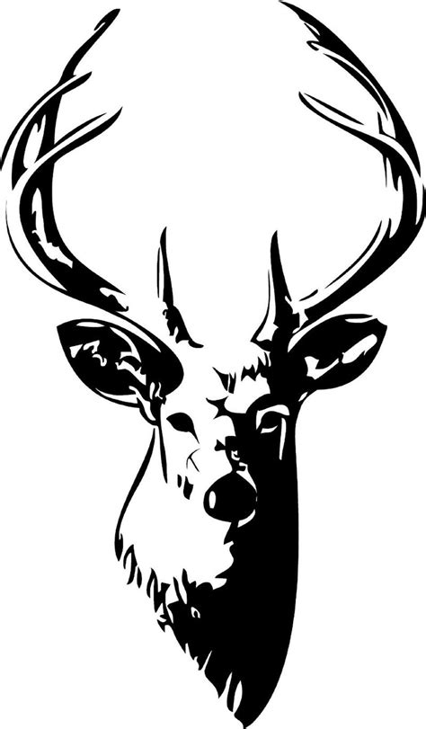 Deer Head Silhouette Vector Clipart Best