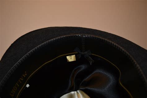 Vintage Stetson Mallory Dark Gray Fedora Style Hat Si Gem