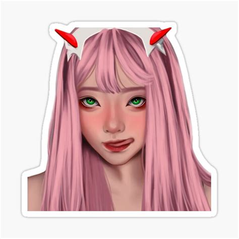Zero Two Stickers Sticker For Sale By 2skrr Redbubble