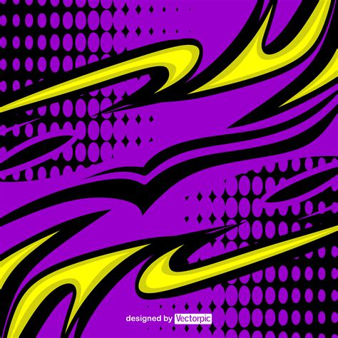 Abstract Racing Stripes Background With Yellow And Purple Color Free