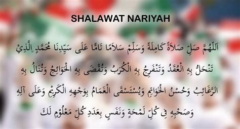 Sholawat nariyah itu sebenarnya adalah shalawat tafrijiyah. Cara Mengamalkan Sholawat Nariyah Untuk Kekayaan