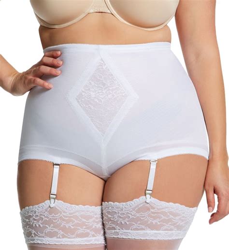 Womens Rago 6195x Plus Diet Minded Shaping Brief Panty White 8x