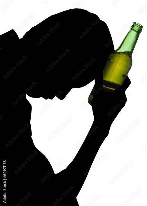 Silhouette Of Drunk Man Stock 写真 Adobe Stock
