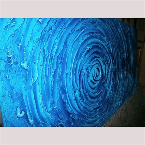 quadro astratto moderno blu effetto acqua cornici