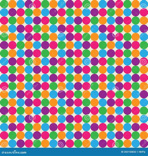 Bright And Colourful Minimalistic Bubble Pattern Vector Illustration