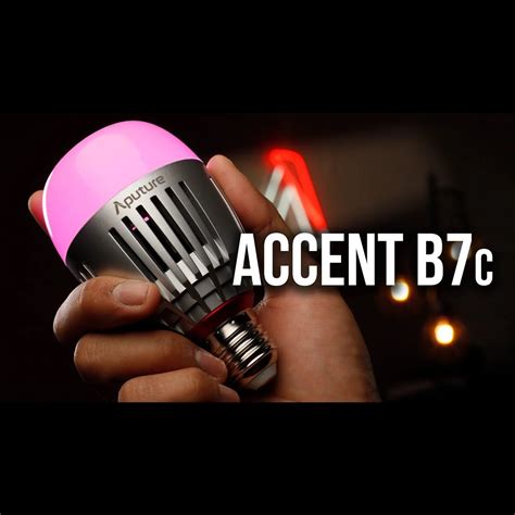 77 Aputure Accent B7c Led Rgbww Light Multicolor Smart Bulb 7w With