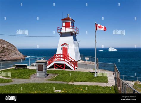 Fort Amherst Lighthouse At The Entrance To St Johns Harbour