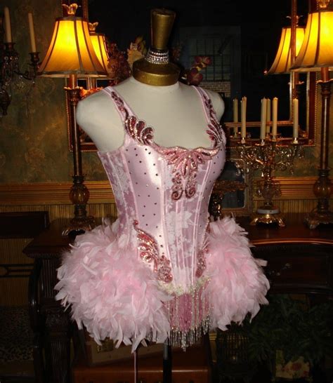 The Victoria Velvet Satine Pink Paris Burlesque Corset Costume Corset