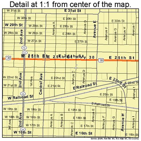 Kearney Nebraska Street Map 3125055