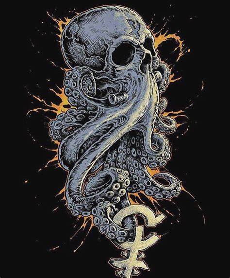 This Skull Octopus By Cokigreenway Is Truly Amazing Its Part Of The