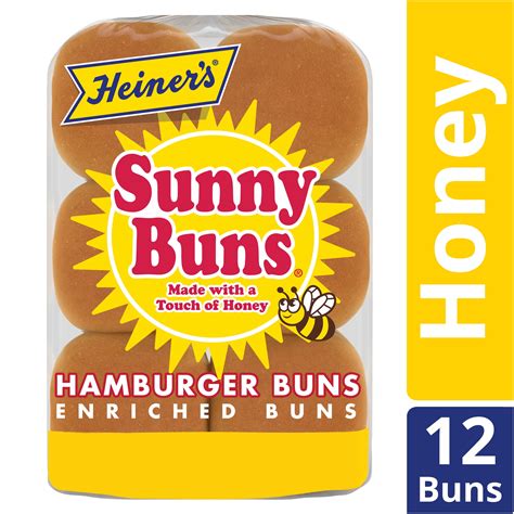 Heiners Sunny Buns Super Deluxe Buns 12 Count 23 Oz