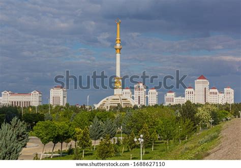 Independence Monument Ashgabat Turkmenistan Stock Photo 1688627110