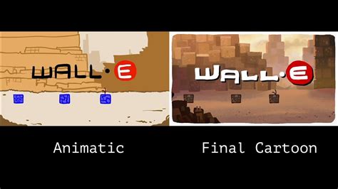 Ultimate Wall E Recap Animatic Vs Final Youtube