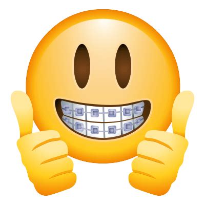 To created add 42 pieces, transparent emoji images of your project files with the. Braces Face Emoji transparent PNG - StickPNG