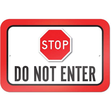 Stop Do Not Enter Octagon Sign 4 Clipart Best Clipart